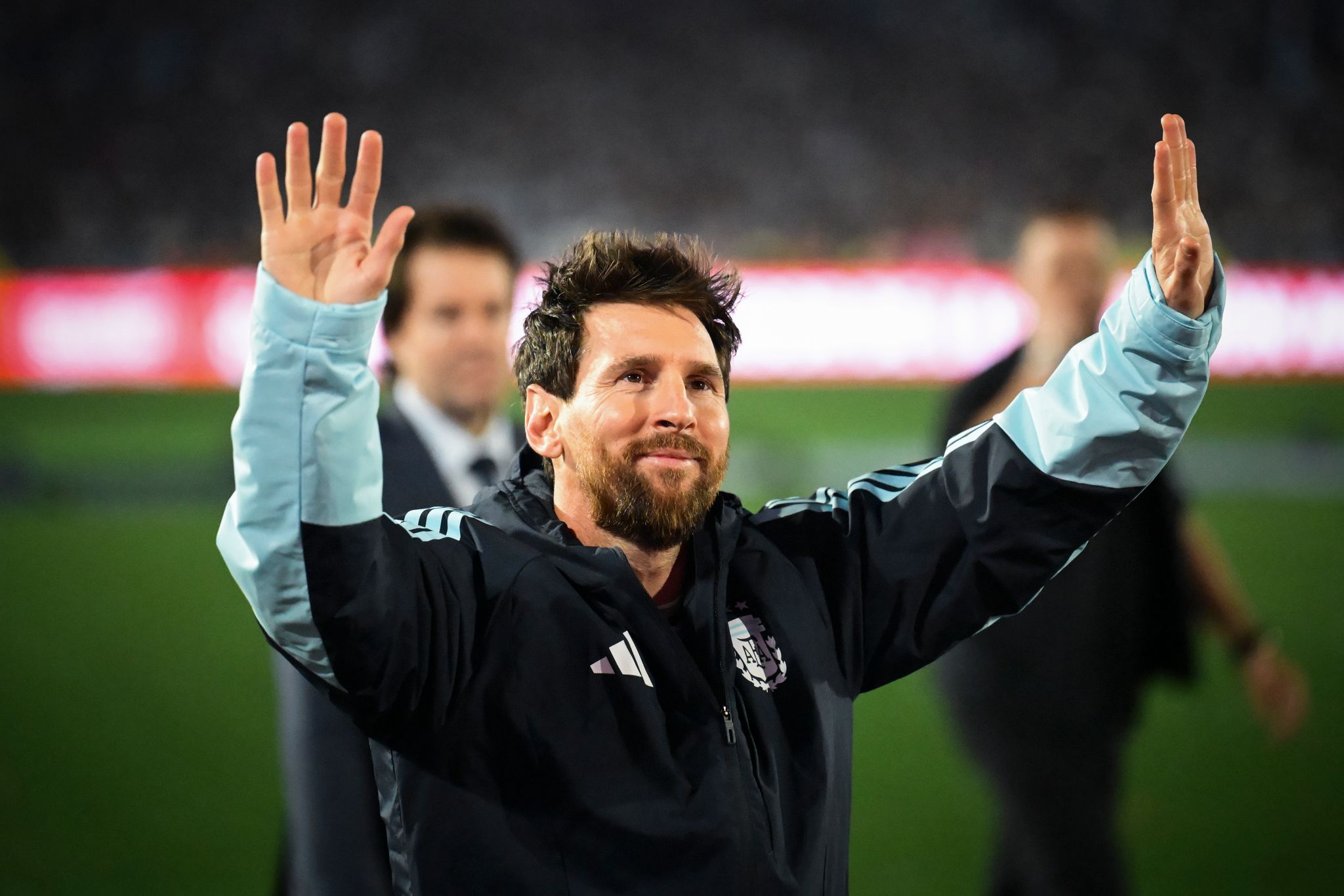 Lionel Messi nach seinem Abschiedsspiel in der argentinischen Nationalmannschaft.