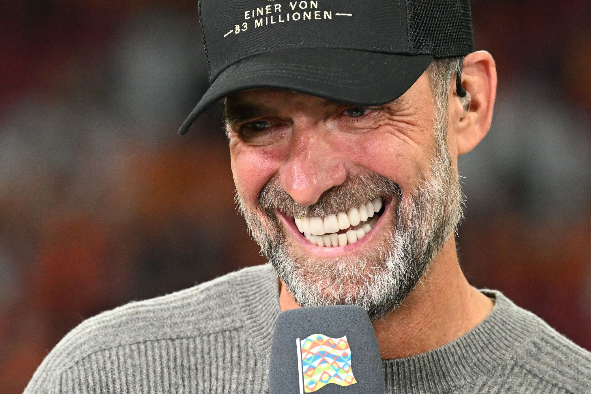 Da musste auch Jürgen Klopp lachen.