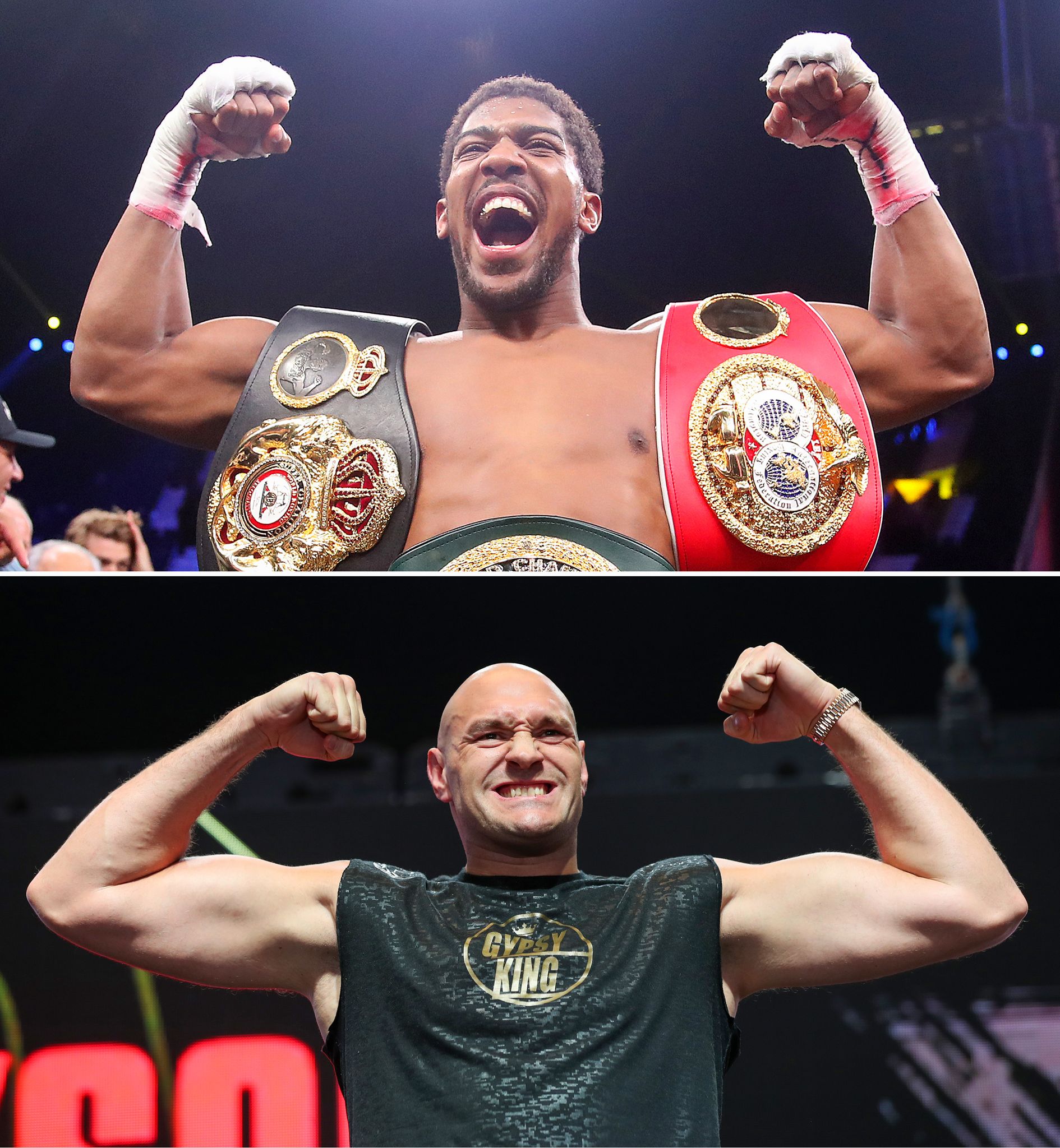 Anthony Joshua und Tyson Fury sollen am 11. Dezember in Cardiff gegeneinander antreten. (Archivfoto)